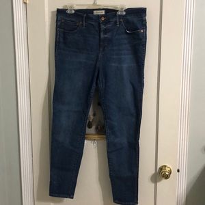 Madewell 9” high rise skinny